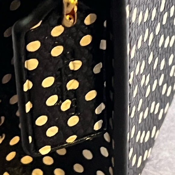 Coach Black and Cream Polka Dot Slim Crossbody - Picture 6 of 8